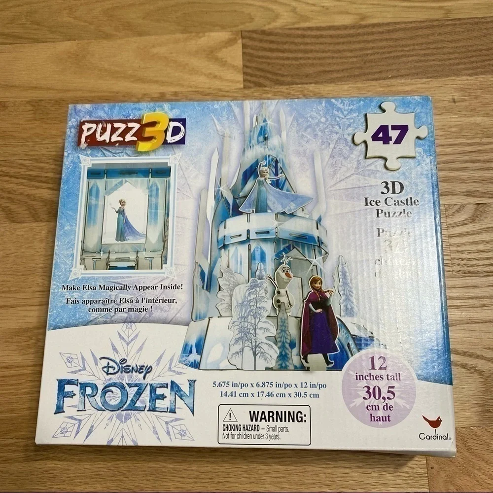 Frozen 3D Ice Castle Puzzle NWT Disney 12” Tall Kids Toy